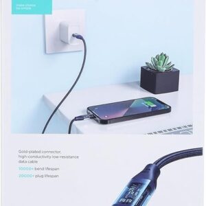 وصلة Joyroom Fast Charge تايب سي لايتنينج 3 متر لون أبيض