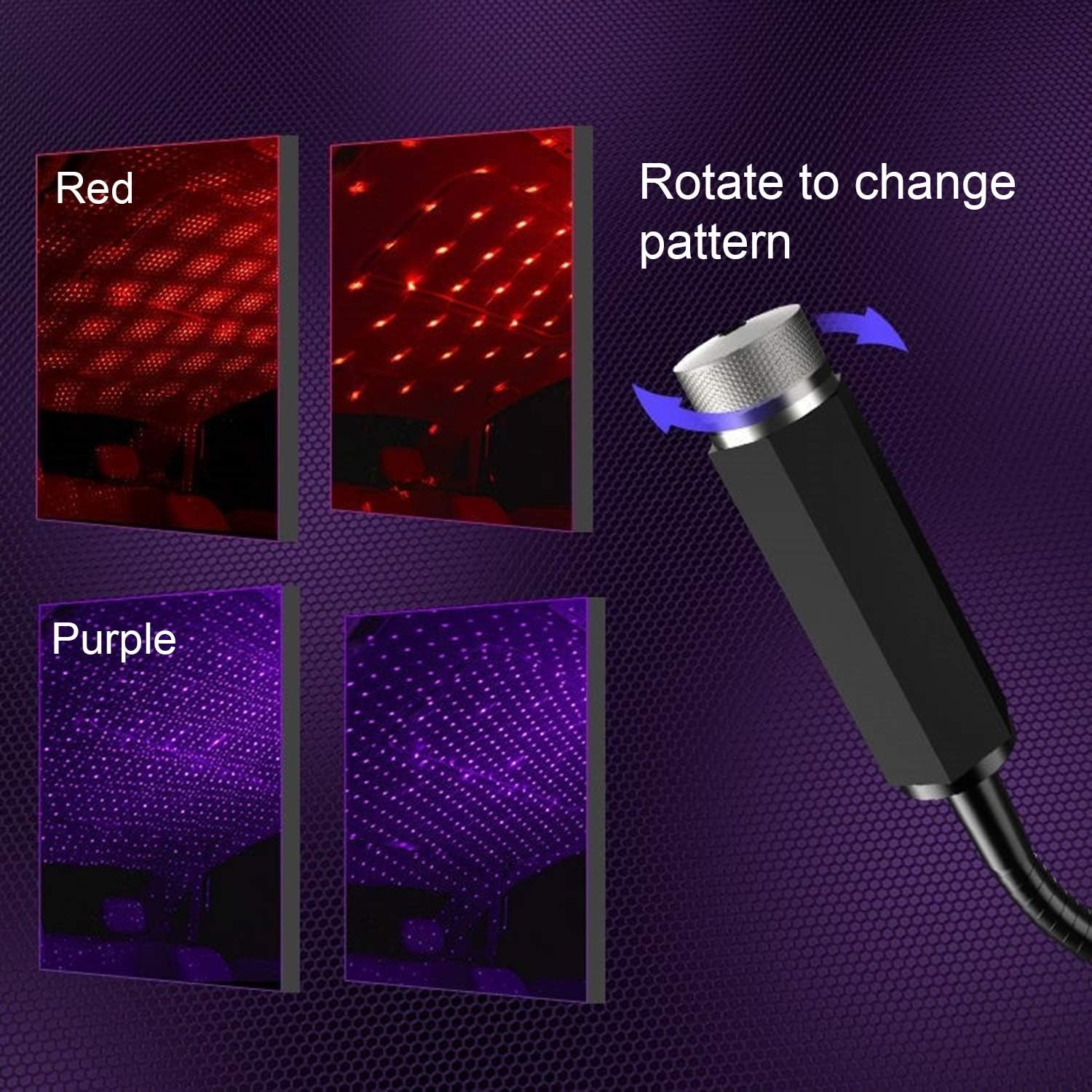 عرض قطعتين ليزر USB للسيارة او المنزل - الصورة 6