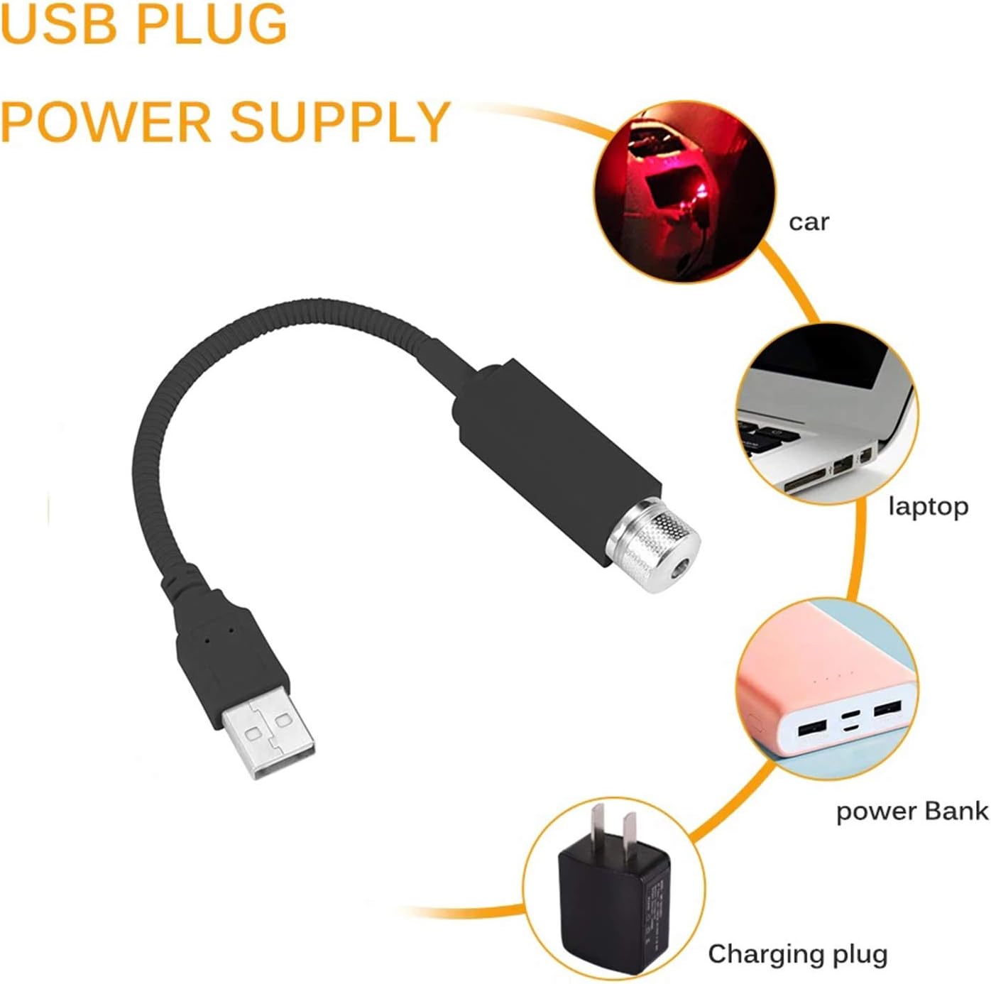 عرض قطعتين ليزر USB للسيارة او المنزل - الصورة 7