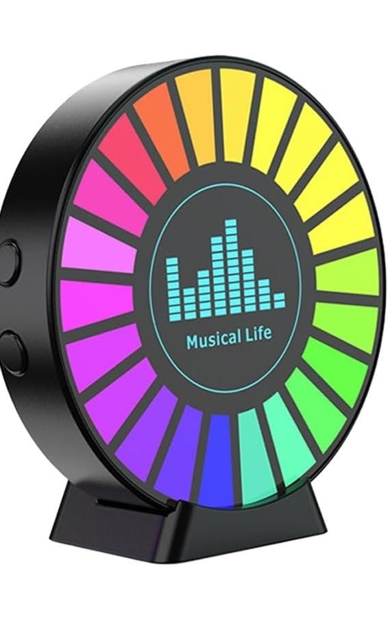 فواحه RGB إضاءة USB تتفاعل مع الموسيقى متعدده الاستخدام