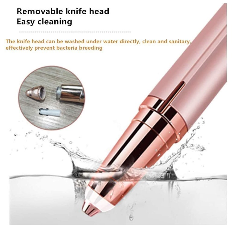 ماكينة ازالة شعر الوجه والجسم الكهربائية الصغيرة للنساء